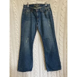 Abercrombie & Fitch‎ Madison Flare Leg Jeans Distressed Destroyed Denim 33x31 8R